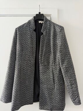 entro Black & White Herringbone Jacket L